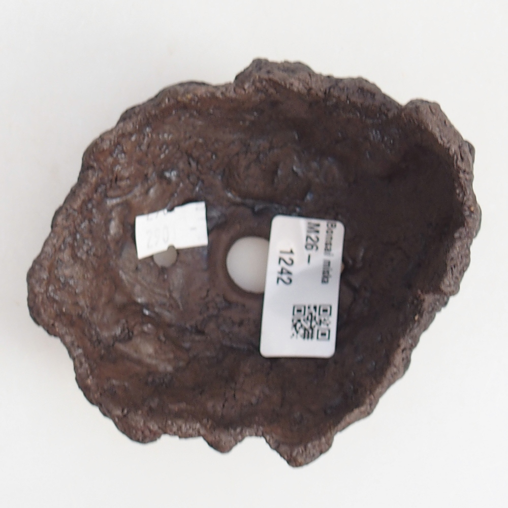 Keramikschale 10 x 9 x 7,5 cm , Farbe braun