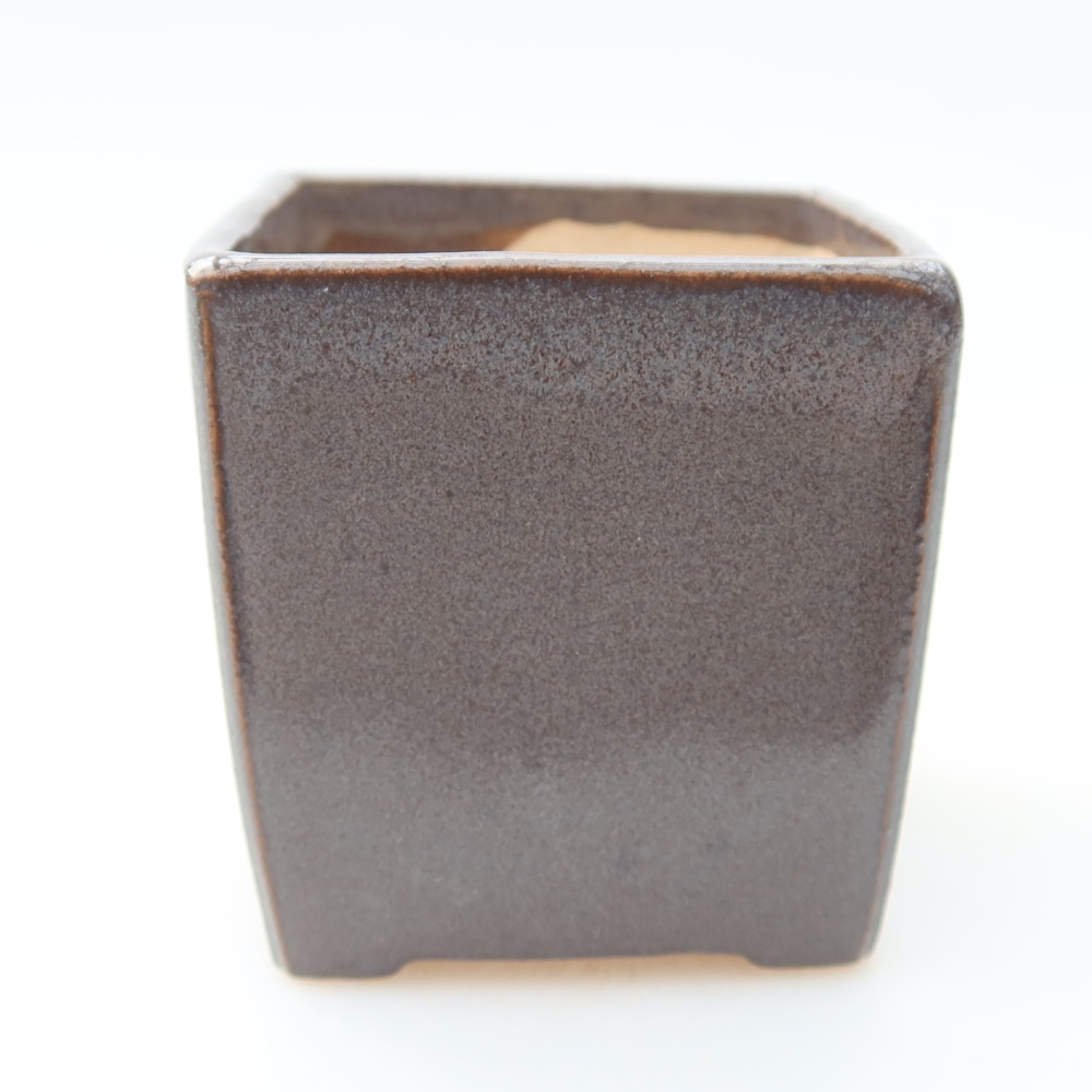 Keramik-Bonsai-Schale 5 x 5 x 5 cm, Farbe: grau