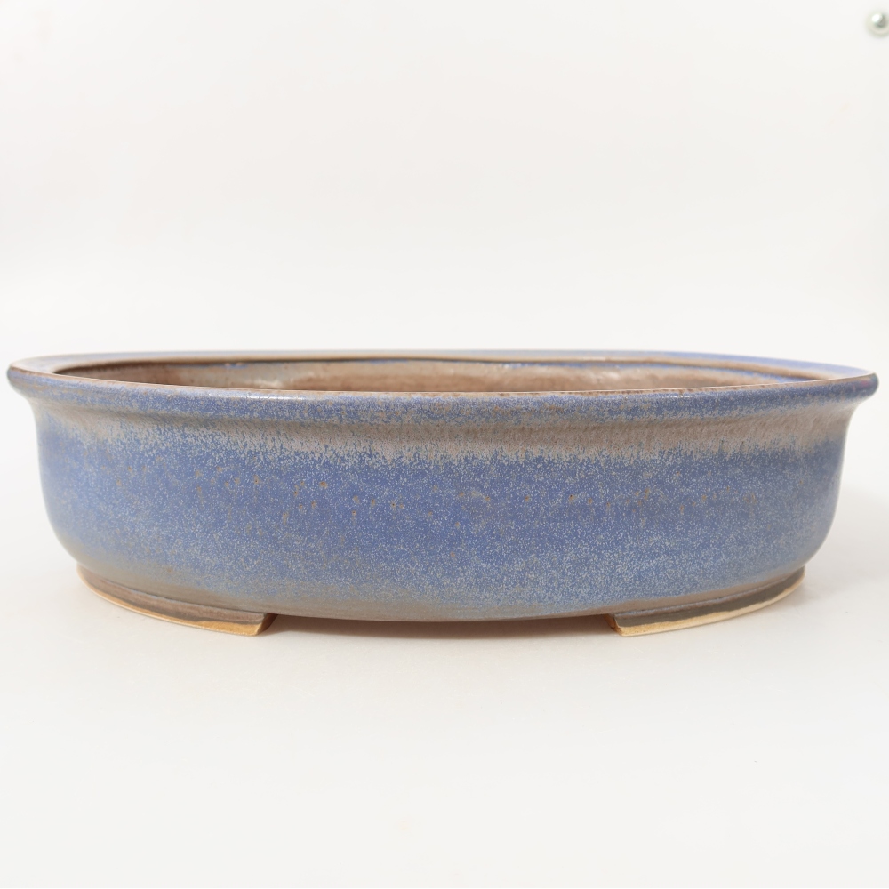 Keramik-Bonsai-Schale 31,5 x 27,5 x 7 cm, Farbe: Blau