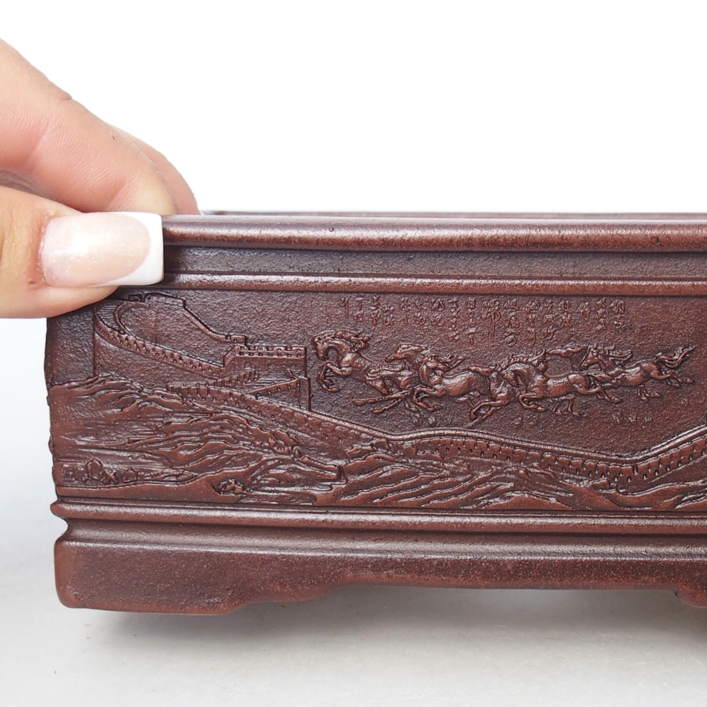 Schale 15,5 x 11,5 x 6,5 cm braun