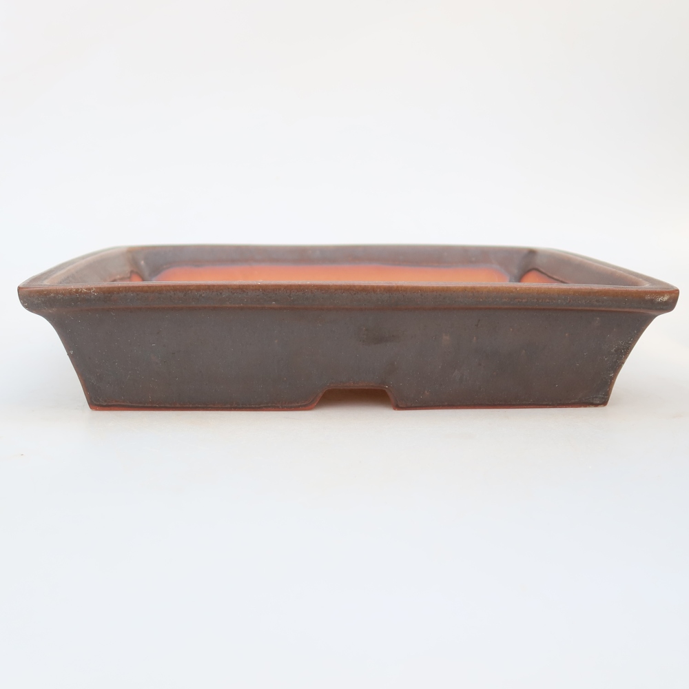 Keramikschale  26 x 20 x 5 cm, Farbe: braun