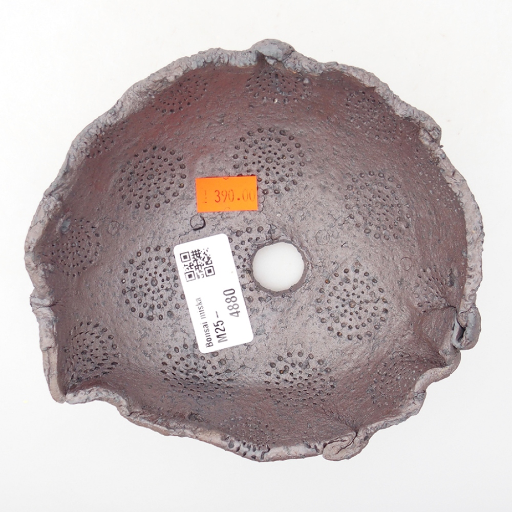 Keramikschale 14 x 12 x 6,5 cm, metallicfarben
