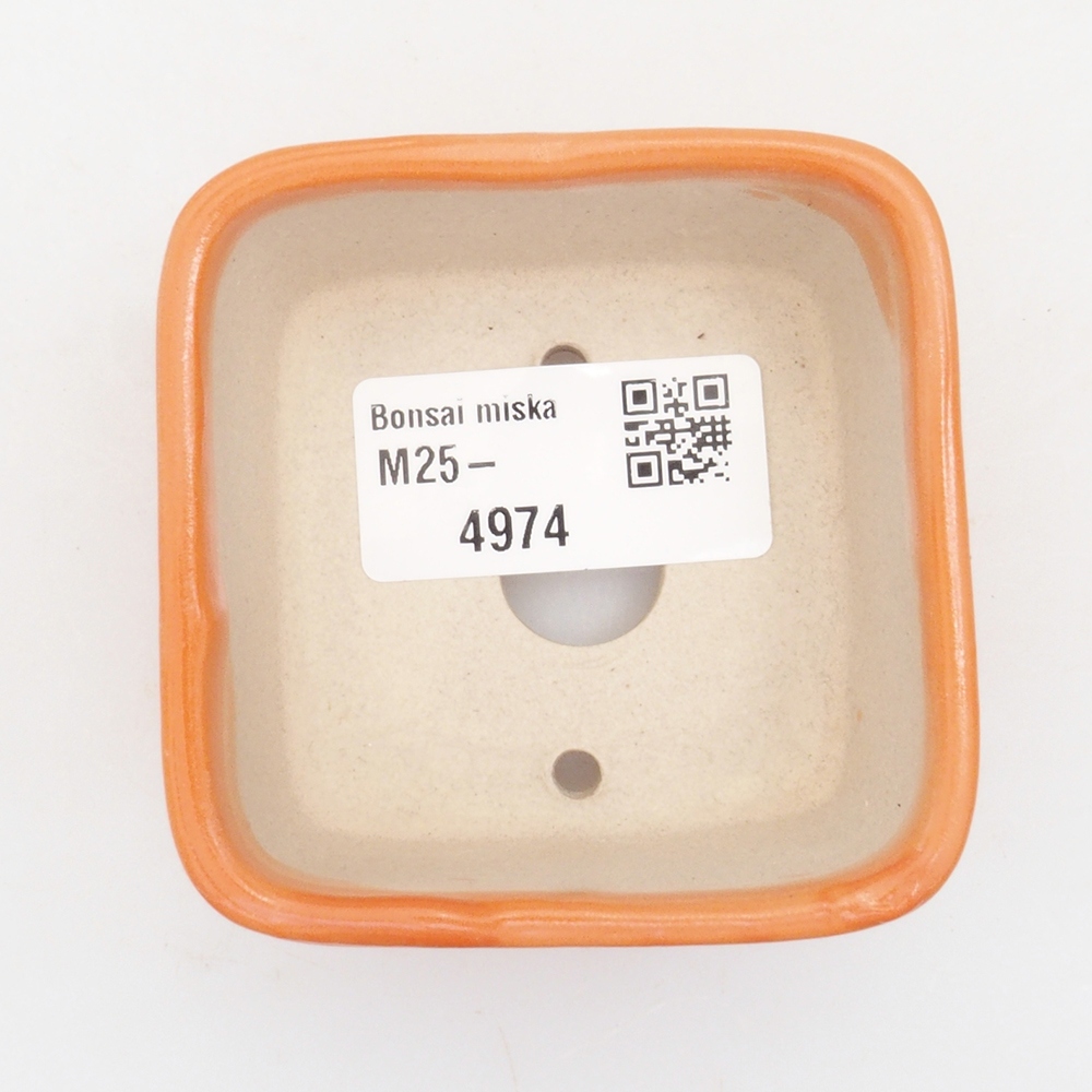Mini aus Keramik, 6,5 x 6,5 x 3,5 cm, orange