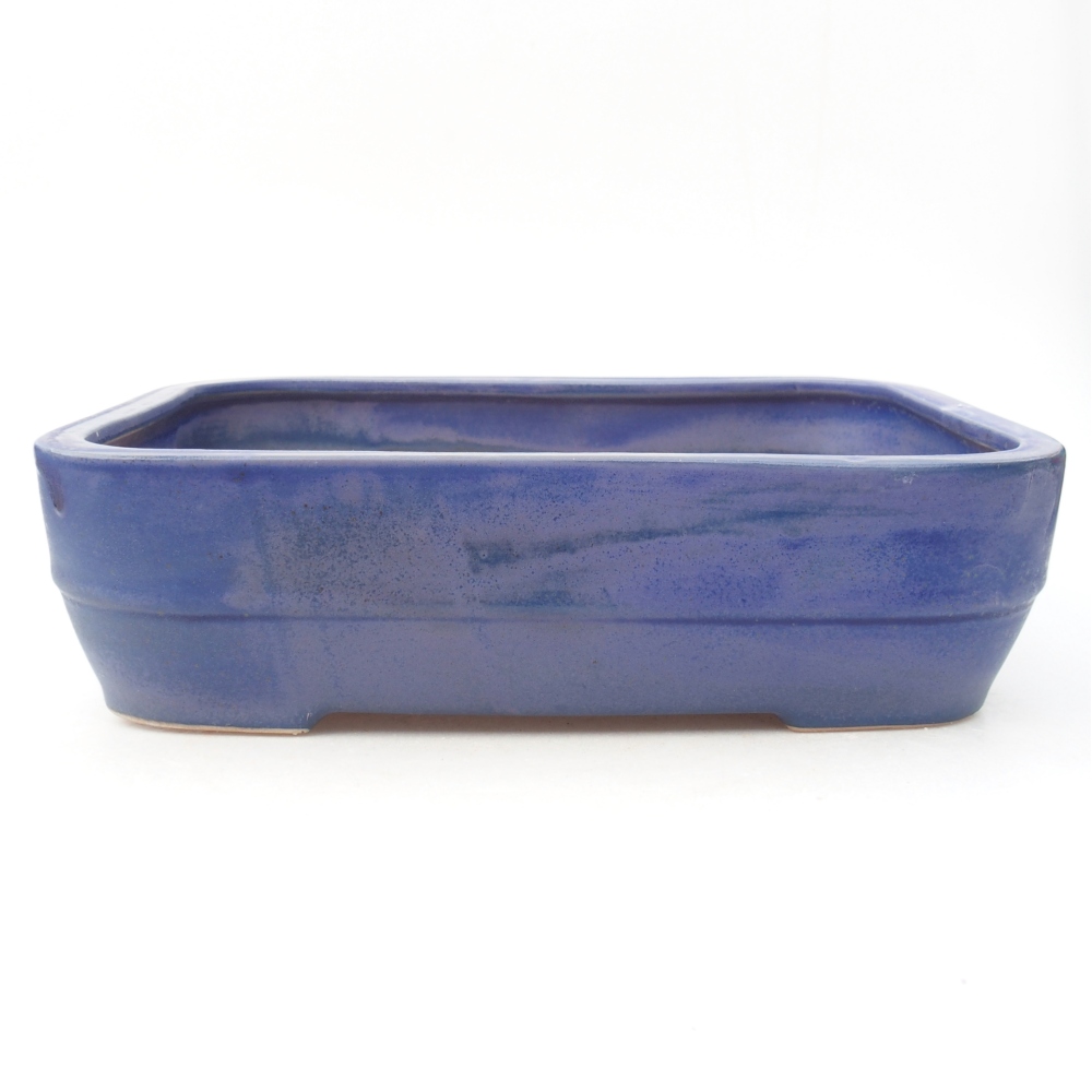 Bonsaischale aus Keramik 27,5 x 20,5 x 7,5 cm, Farbe blau