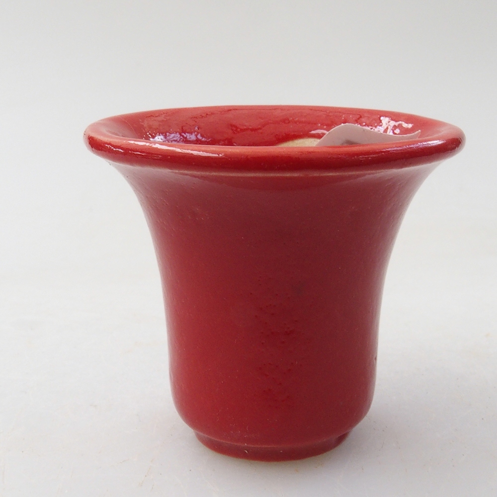 Mini-Bonsaischale 4 x 4 x 4 cm, Farbe rot