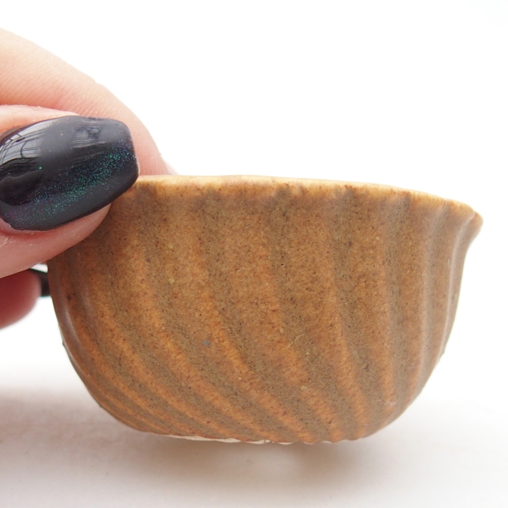 Mini-Bonsaischale 5,5 x 5,5 x 3 cm, braun