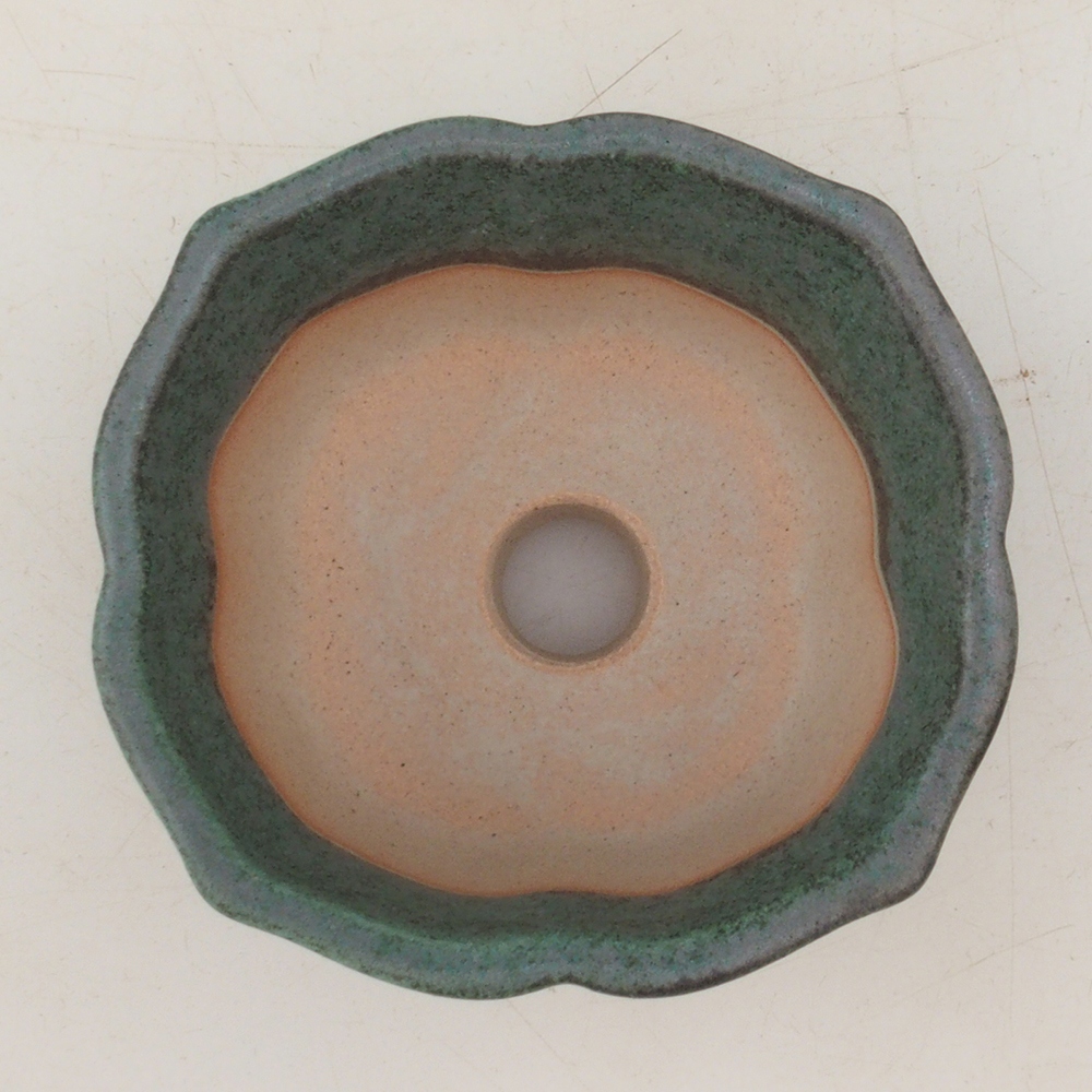 Bonsaischale H95 - 7,5 x 7,5 x 4 cm - grün
