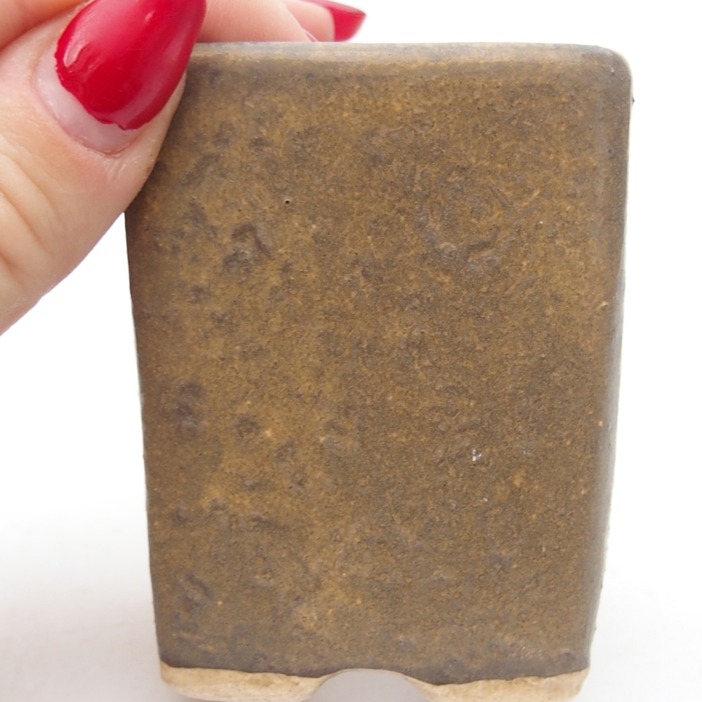 Bonsaischale aus Keramik 5 x 5 x 6,5 cm, braun