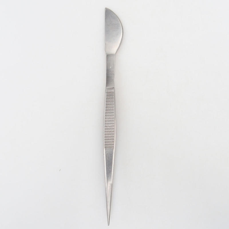 Spachtel und Pinzette 22 cm - Edelstahl