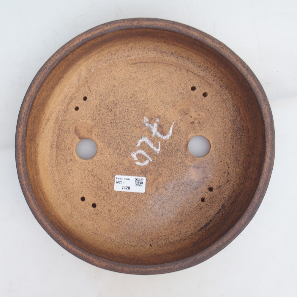 Bonsaischale 30 x 30 x 7,5 cm , Farbe braun