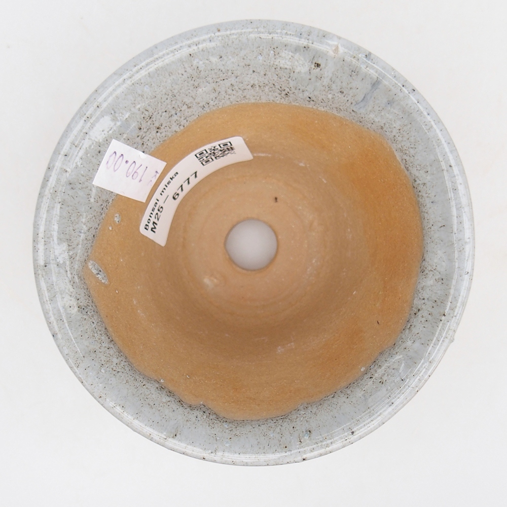 Bonsaischale aus Keramik 10,5 x 10,5 x 7 cm, grau