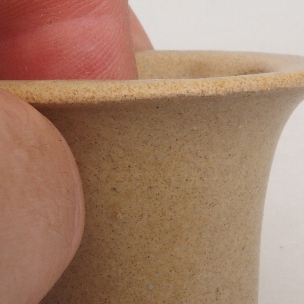 Mini-Bonsaischale 4 x 4 x 4  cm, Farbe braun