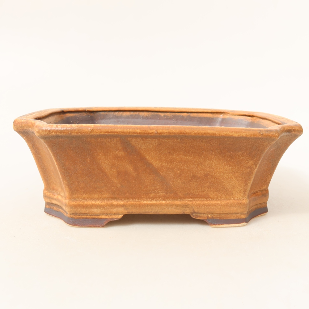 Keramik-Bonsai-Schale 18 x 15 x 6 cm, Farbe: Rosa