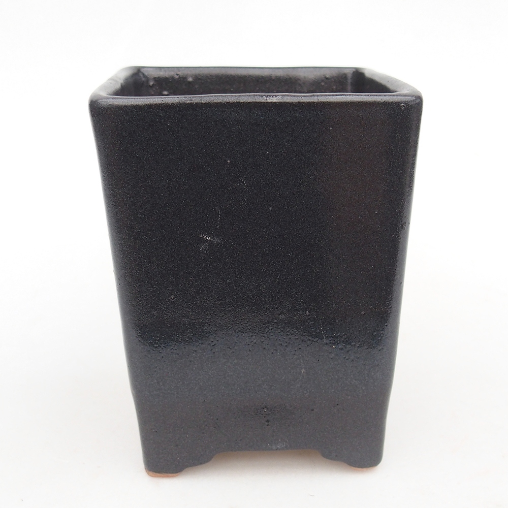 Bonsaischale aus Keramik 8,5 x 8,5 x 11,5 cm, grau