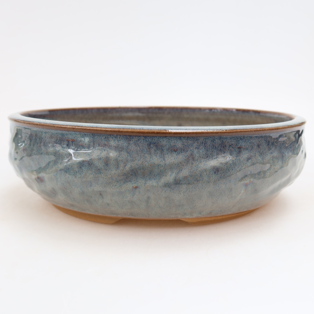 Keramik-Bonsai-Schale 21,5 x 21,5 x 6 cm, Farbe: Grau