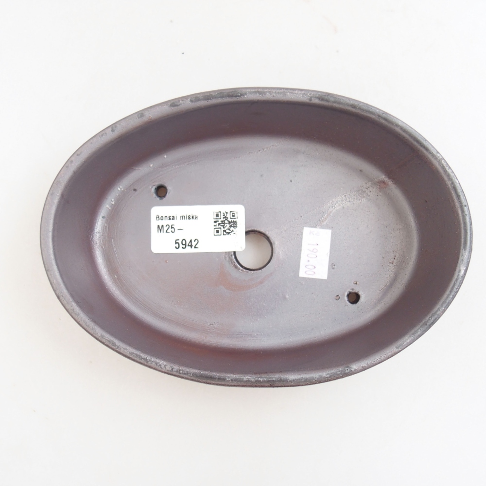 Keramik-Bonsaischale 16,5 x 11,5 x 4 cm, Farbe metallische