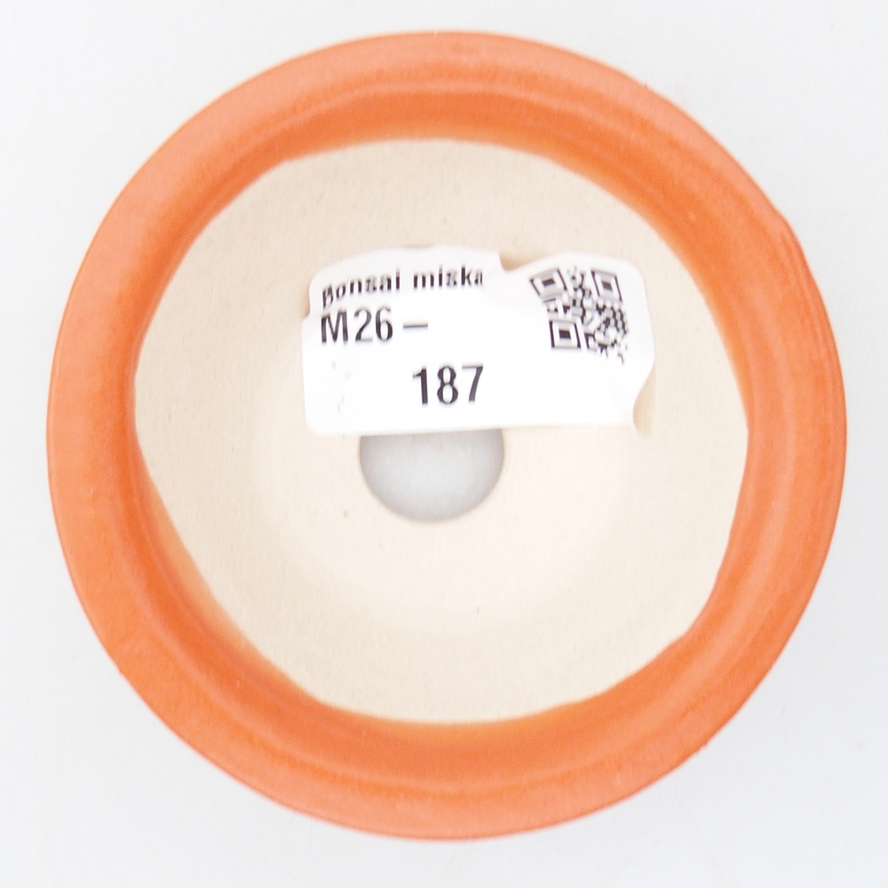 Mini-Bonsaischale 7,5 x 7,5 x 3 cm, orange
