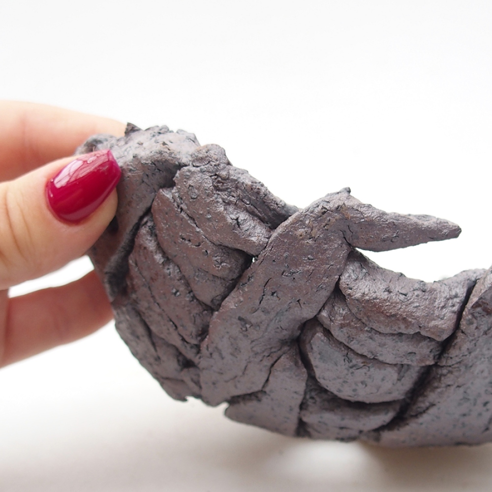 Keramikschale 16 x 14 x 6,5 cm, metallicfarben