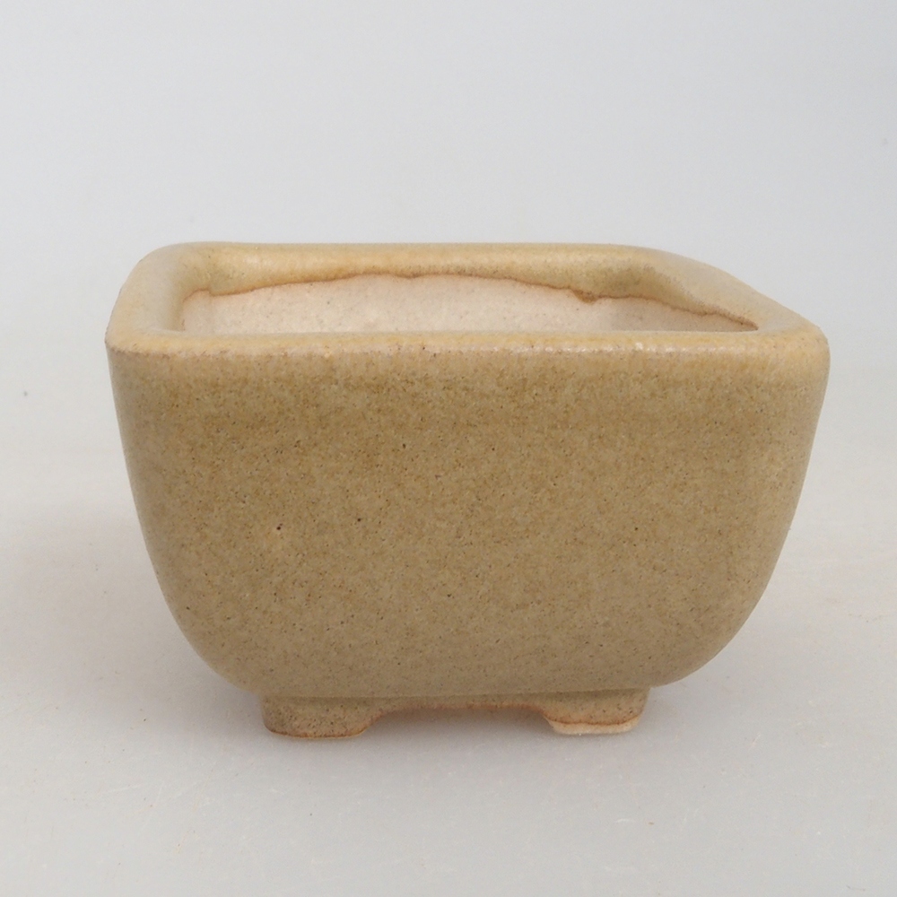 Mini-Bonsaischale 4,5 x 4,5 x 3  cm, Farbe braun