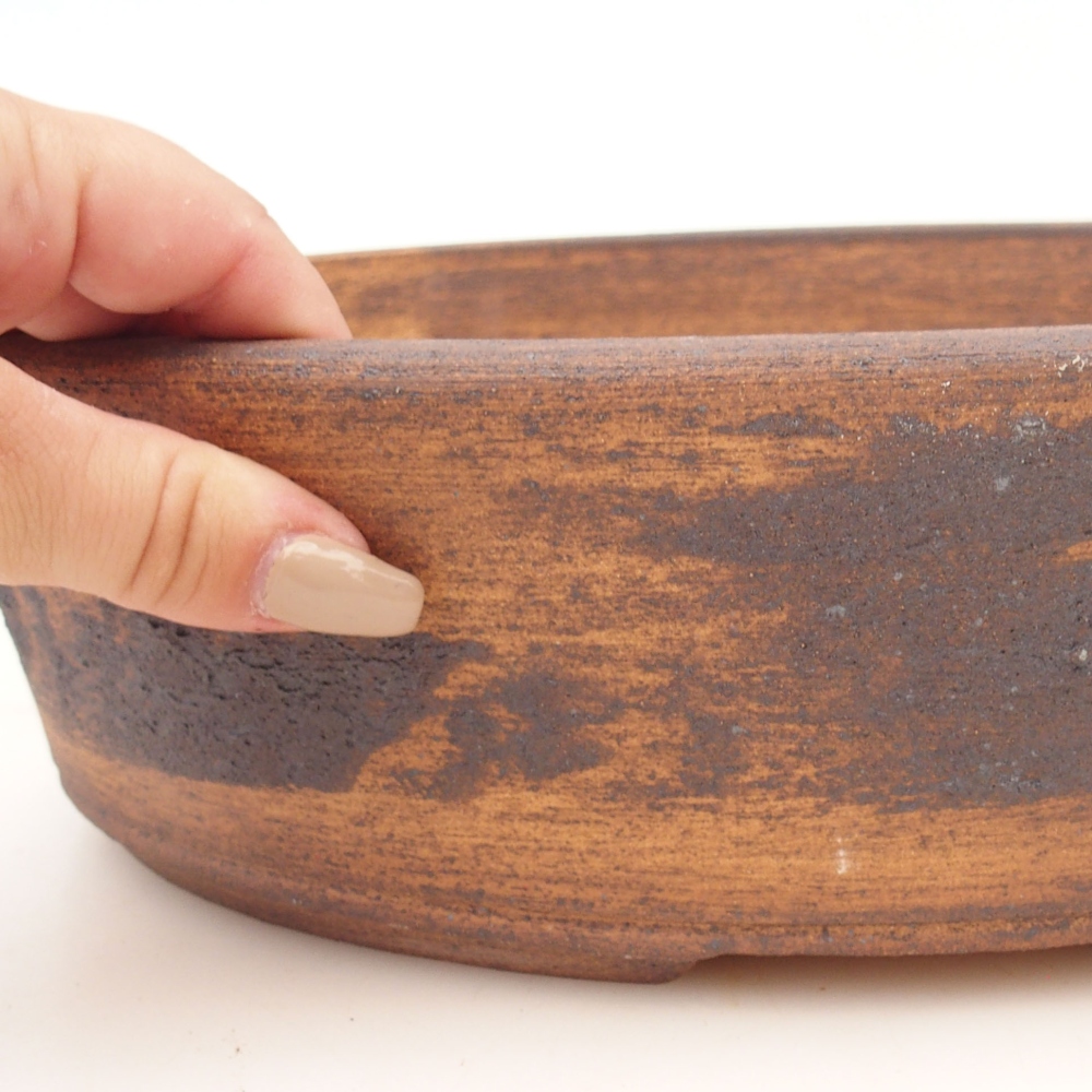 Bonsaischale 32 x 25 x 8,5 cm , Farbe braun