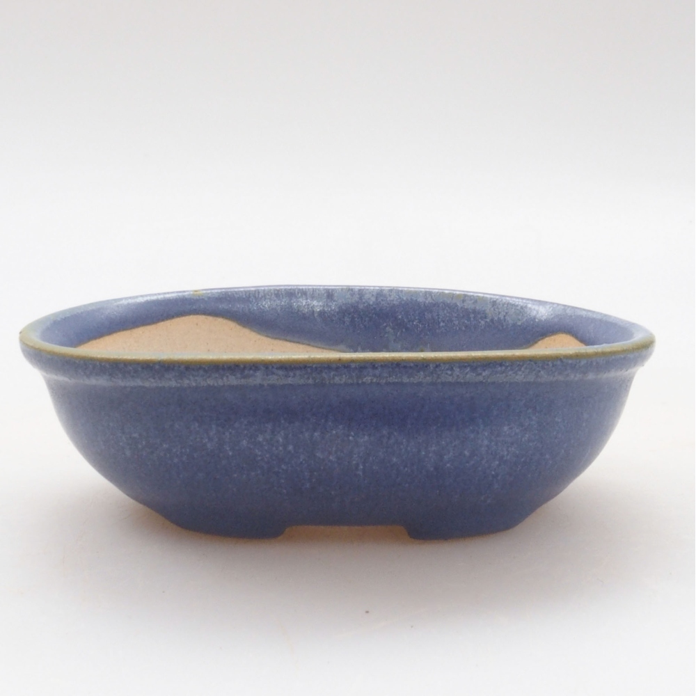 Mini-Bonsaischale 8 x 6 x 2,5 cm, Farbe blau