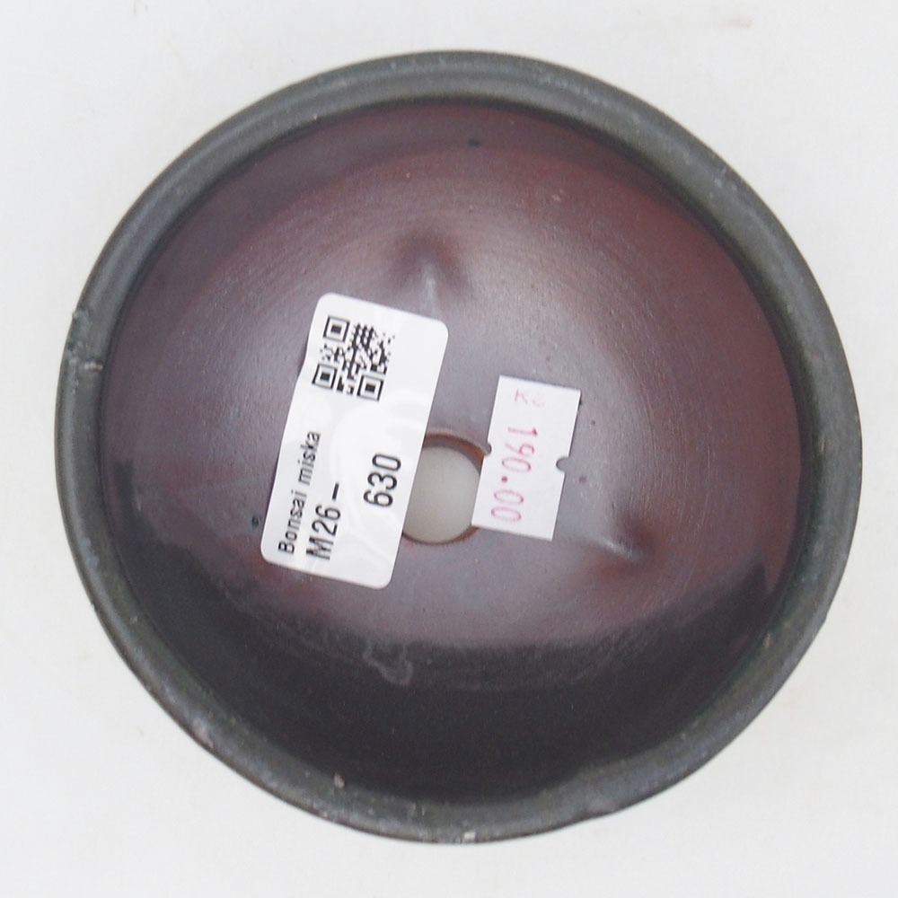 Bonsaischale aus Keramik 9,5 x 9,5 x 5 cm, grau