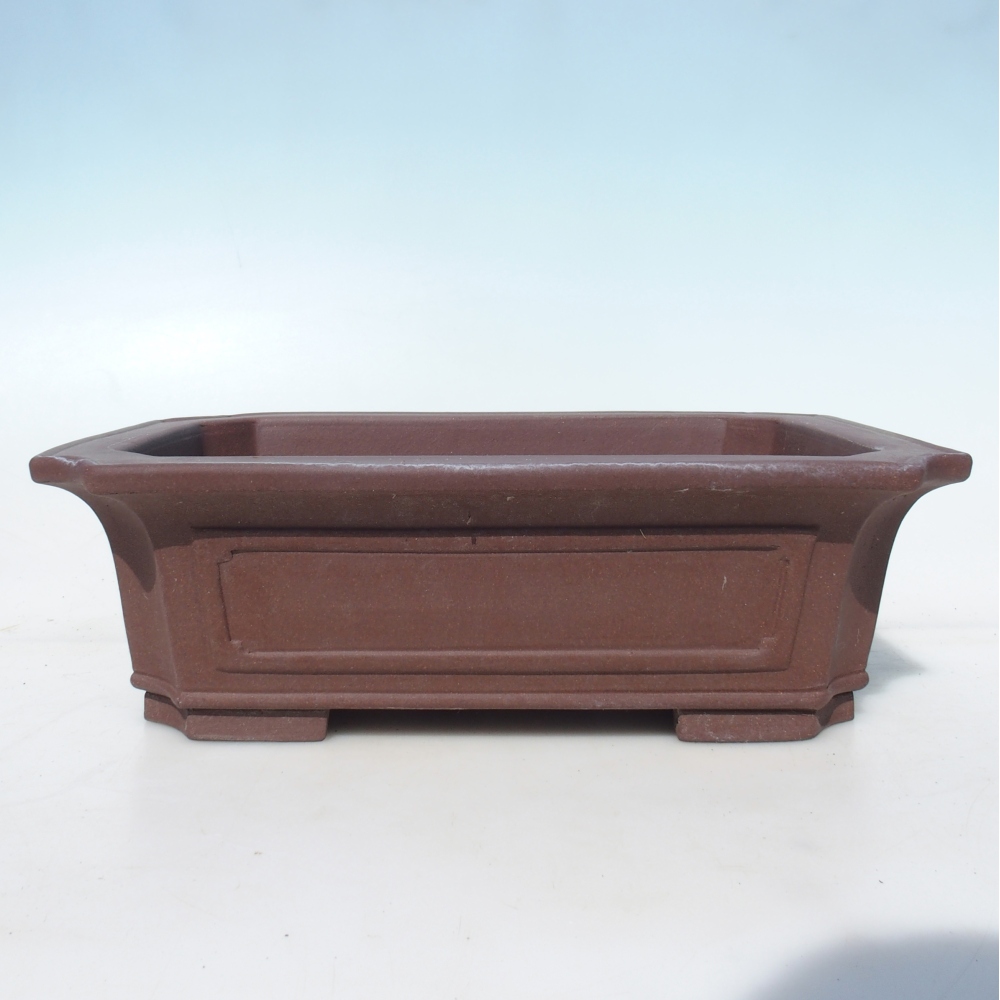 Bonsaischale 35,5 x 36,5 x 11 cm Birke braun