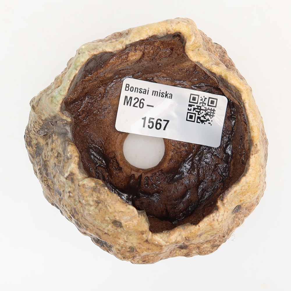 Keramikschale  5,5 x 5,5 x 6 cm, Farbe: braun