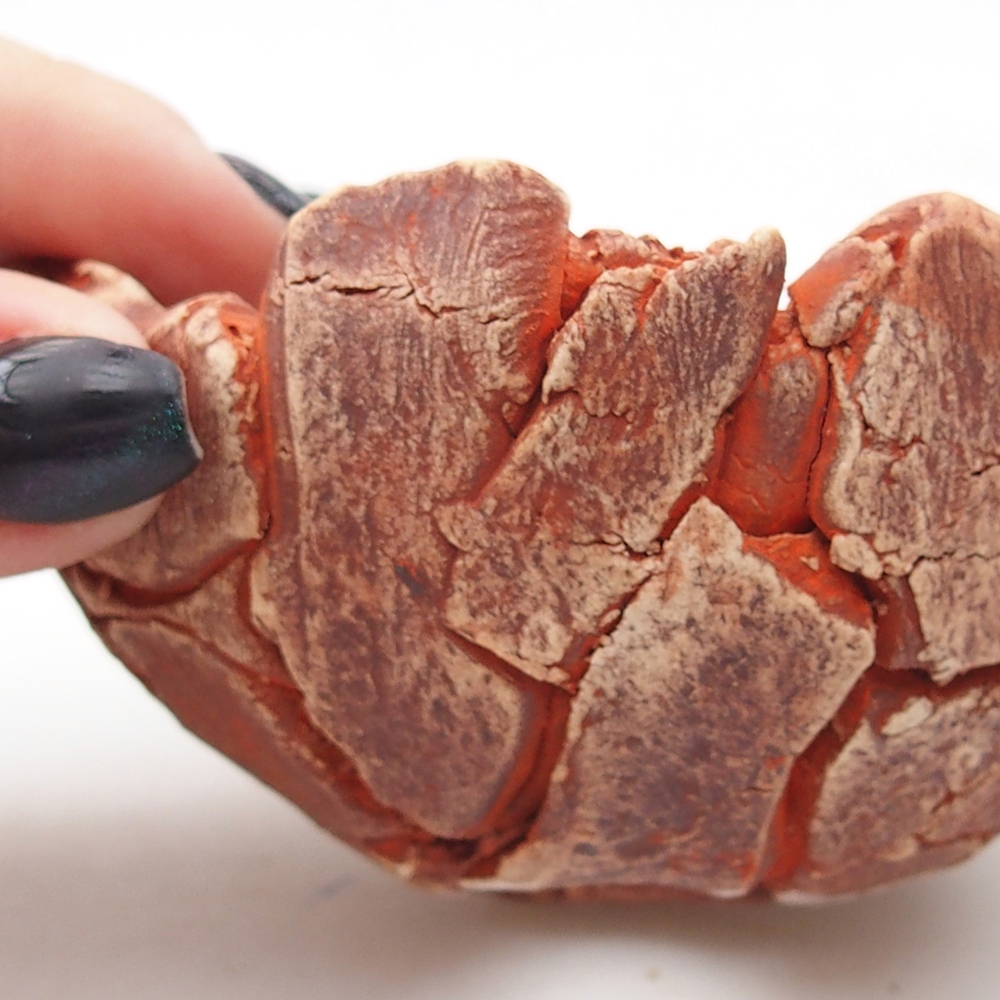 Keramikschale 9 x 9 x 5 cm , Farbe orange