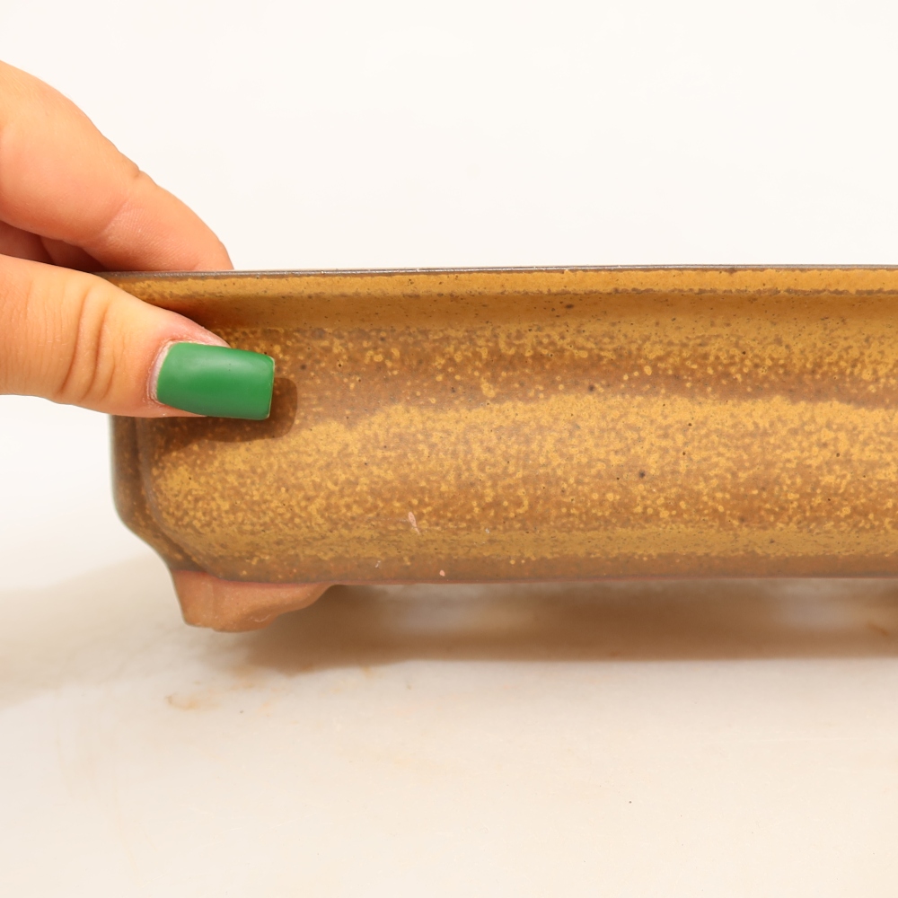 Keramikschale  24 x 17 x 6 cm, Farbe: gelb