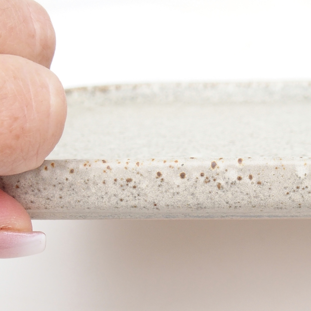 Keramische Untertasse H20 - 26,5 x 20 x 1,5 cm - grün