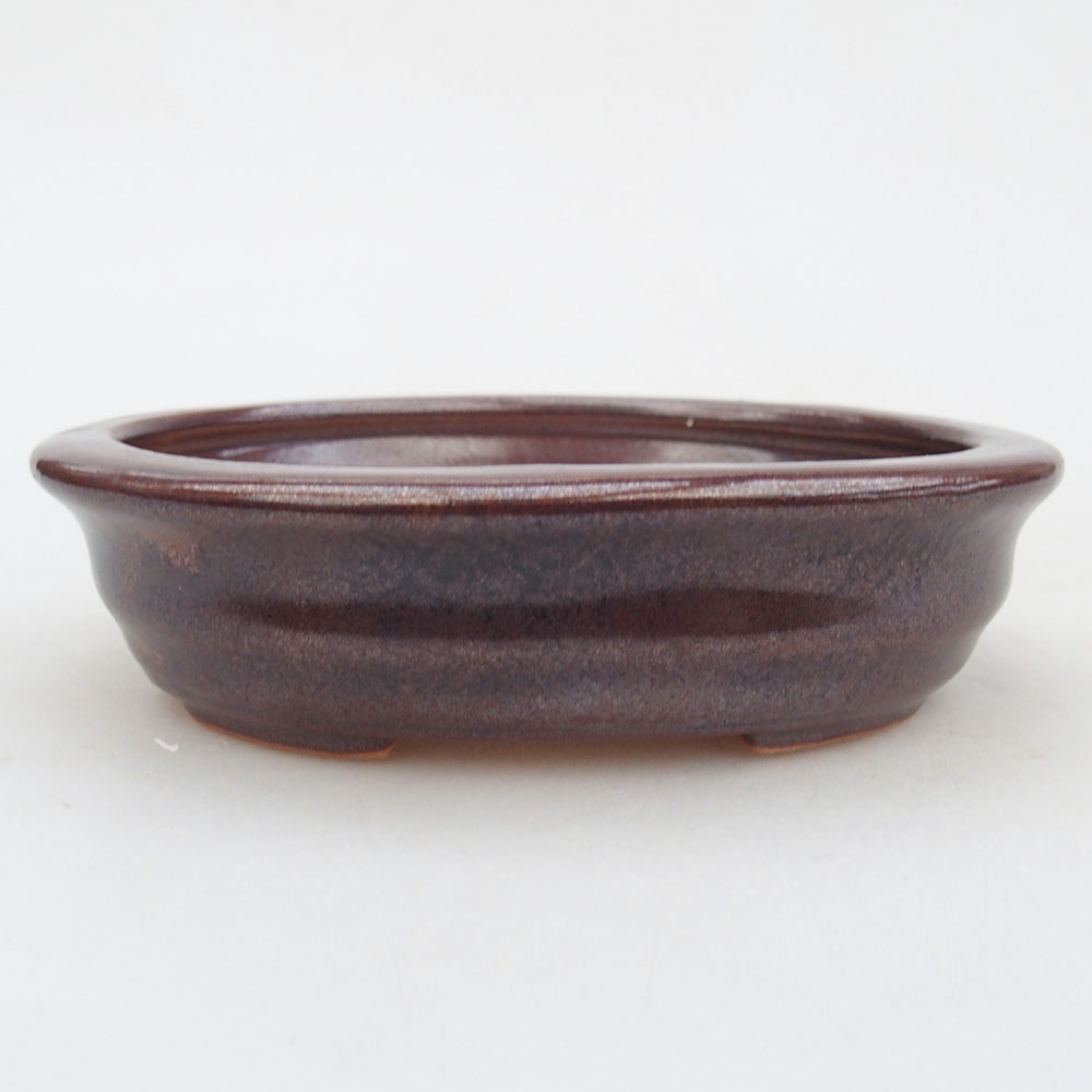 Bonsaischale aus Keramik 12 x 10 x 3 cm, braun