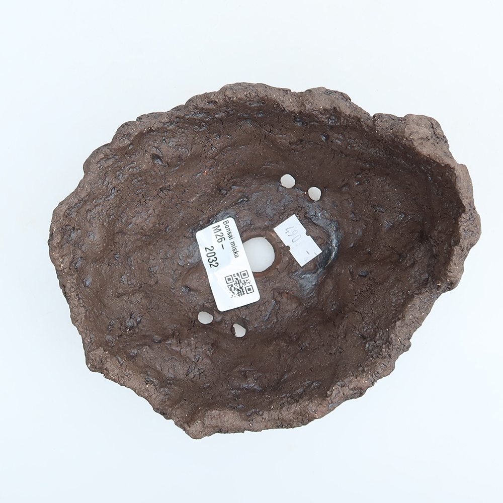 Keramikschale 14 x 12 x 11 cm, Farbe: Braun