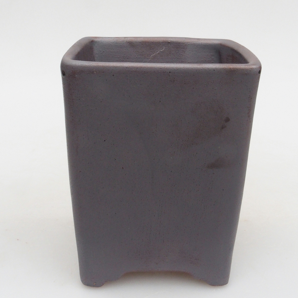 Keramik-Bonsaischale 8,5 x 8,5 x 10,5 cm, Farbe metallische
