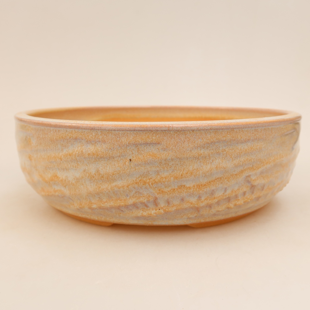 Keramik-Bonsai-Schale 22 x 22 x 7 cm, Farbe: Beige