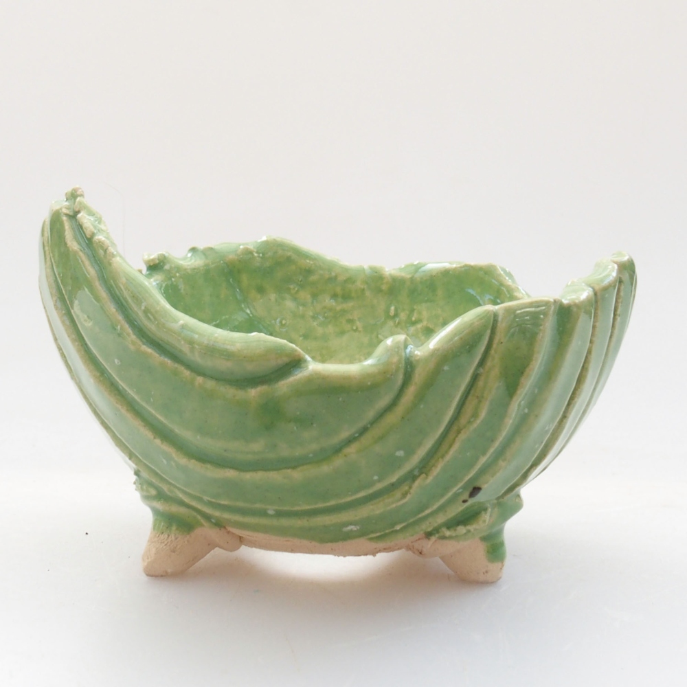 Keramikschale 7,5 x 7 x 5,5 cm, Farbe grün