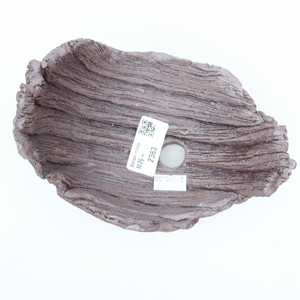 Keramikschale  14,5 x 11,5 x 13,5 cm, Farbe: braun