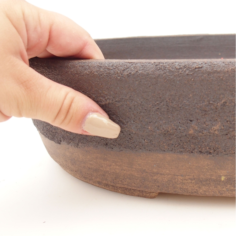 Bonsaischale 32,5 x 25,5 x 8,5 cm , Farbe braun
