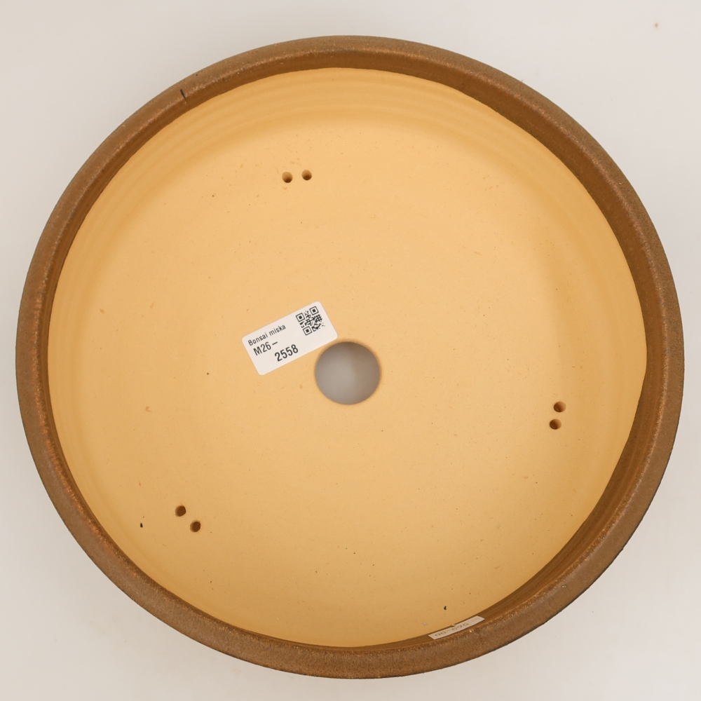 Keramik-Bonsai-Schale 26 x 26 x 7 cm, Farbe: braun