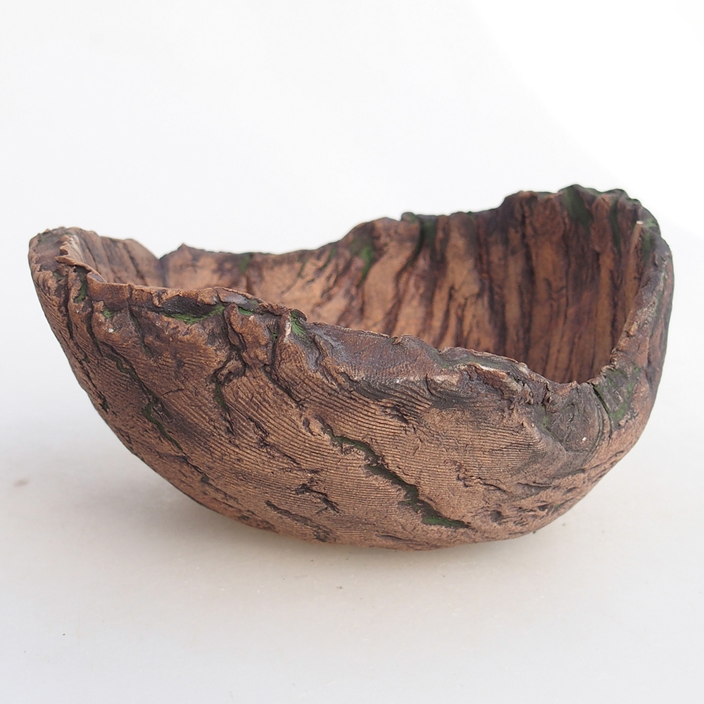 Keramikschale 13 x 13 x 7 cm , Farbe grün