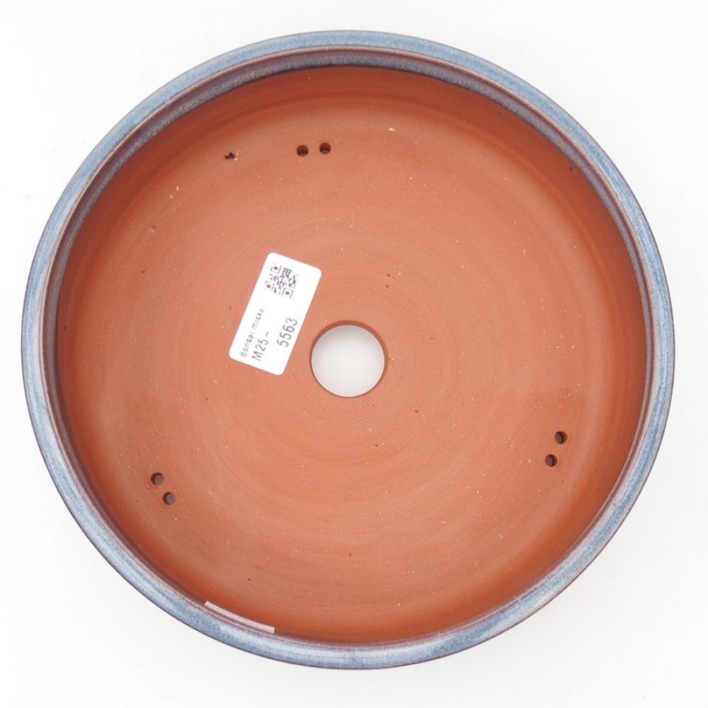 Keramik-Bonsaischale 20 x 20 x 5 cm, Farbe blau