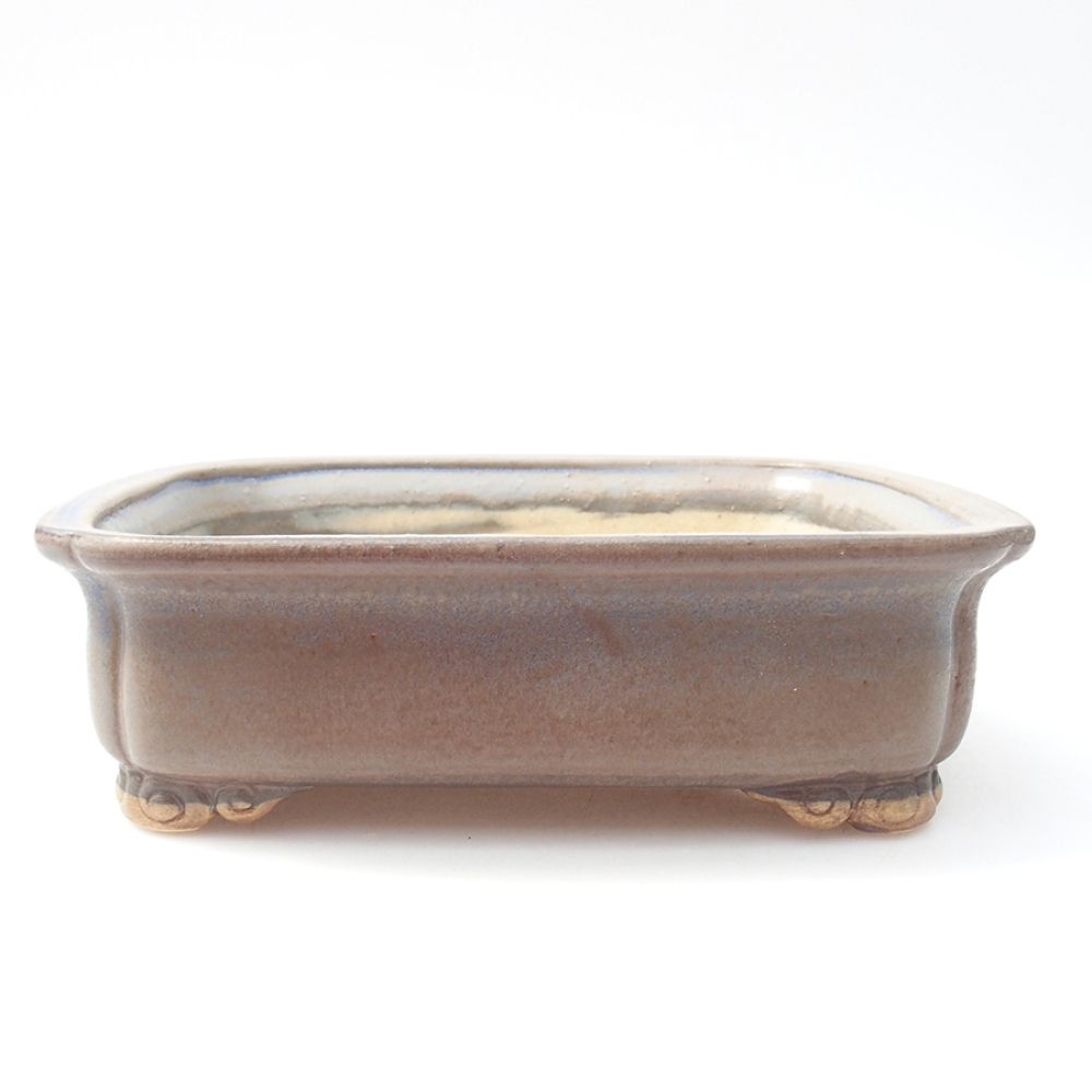 Bonsaischale aus Keramik 19,5 x 16,5 x 6 cm, Farbe blau