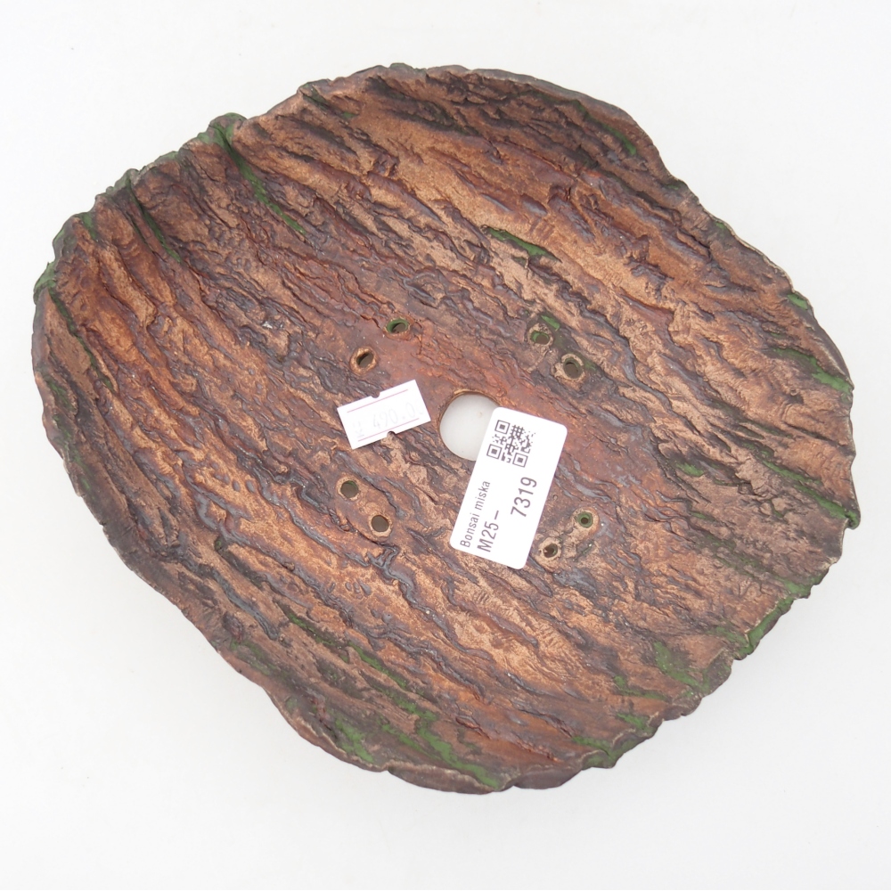 Keramikschale 20 x 16 x 6,5 cm , Farbe grün