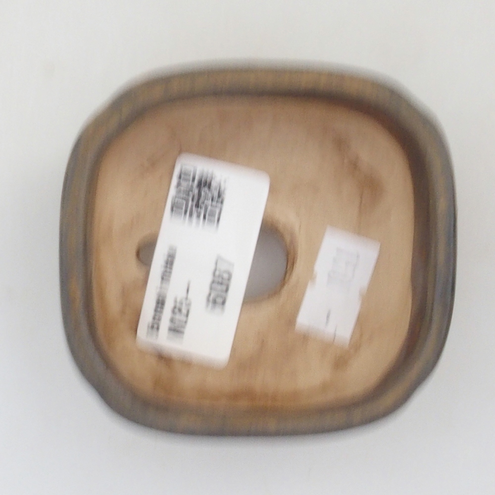 Bonsaischale aus Keramik 7,5 x 7,5 x 3,5 cm, Farbe braun