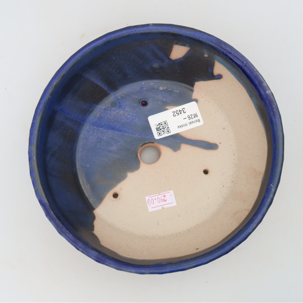 Bonsaischale aus Keramik 18 x 18 x 5,5 cm, Farbe blau