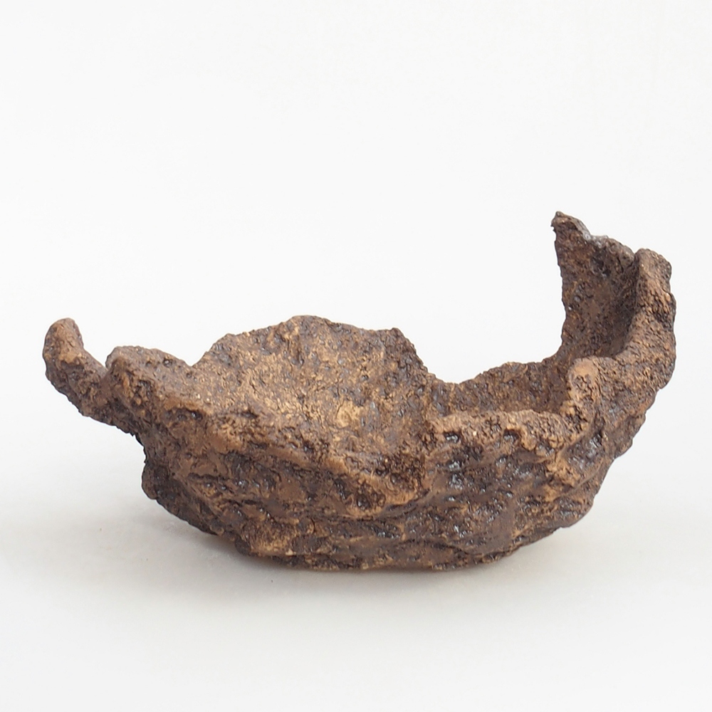 Keramikschale 19 x 15 x 14 cm , Farbe braun