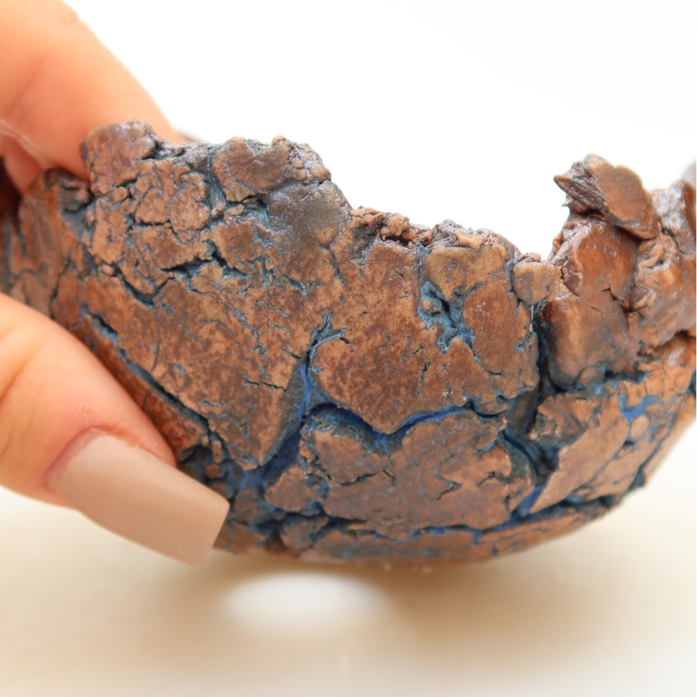Keramikschale 11 x 10,5 x 6,5 cm, Farbe: Blau
