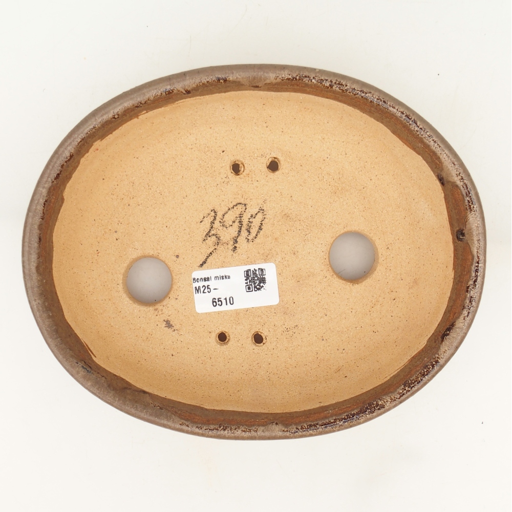 Bonsaischale 19,5 x 16 x 6 cm , Farbe braun