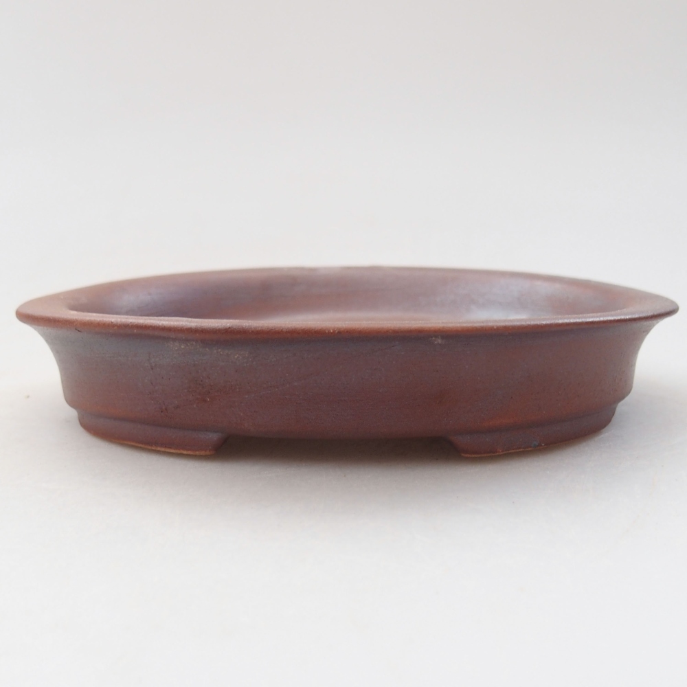 Keramik-Bonsaischale  12,5 x 10,5 x 2 cm, Farbe braun