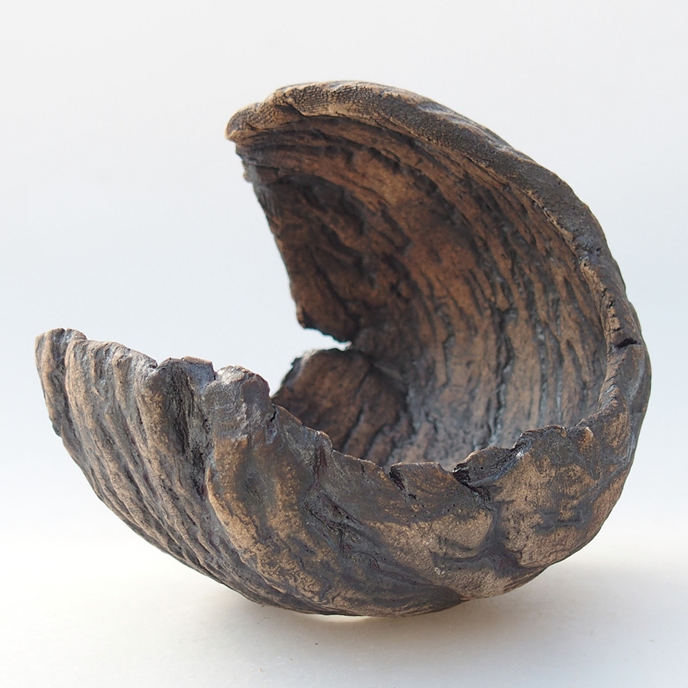 Keramikschale 10 x 9 x 10 cm , Farbe braun